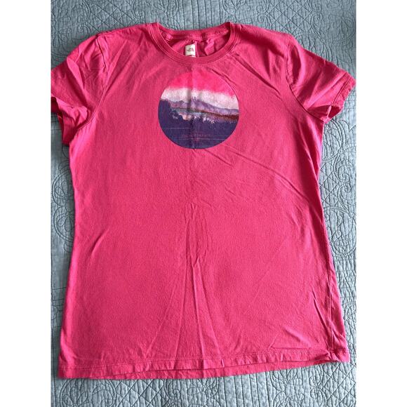 Women The North Face Shirt Size Large Pink Pre Owned - Picture 1 of 4